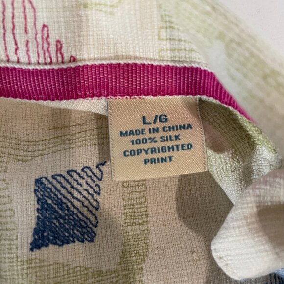 Tommy Bahama Silk Island‎ Modern Fit Shirt Sleeve Button-Down Shirt, Size Large - Picture 4 of 7